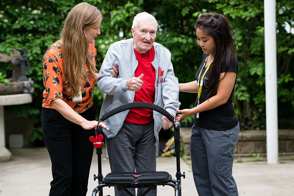 image of caring for an elderly dementia patient