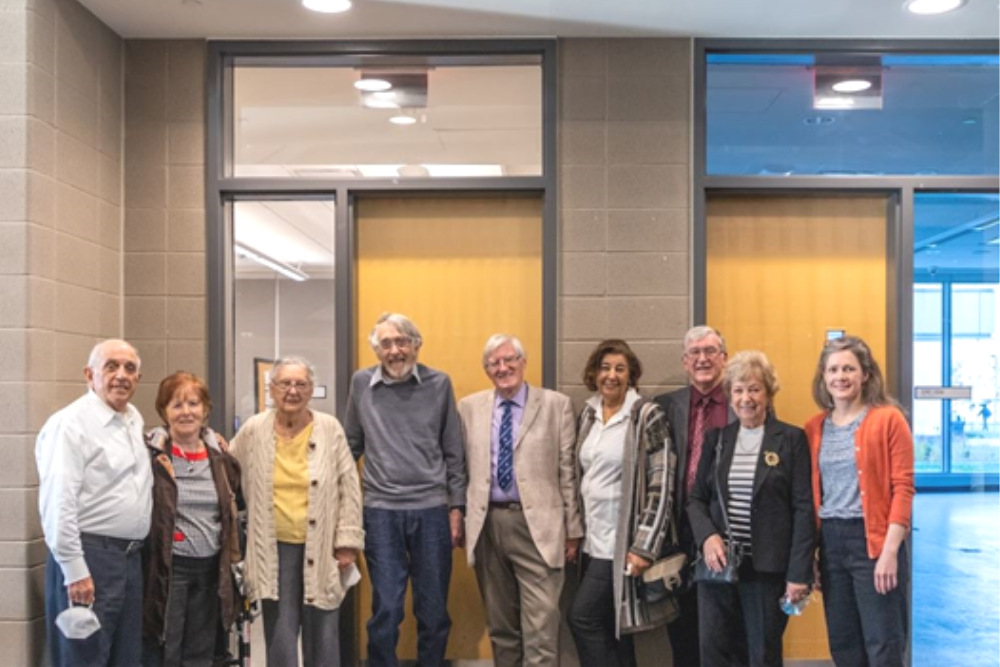 Family and friends gather to celebrate the legacy of Nicholas Sion, late engineer and founding donor of the Brilliant Energy Institute (November 2, 2022).