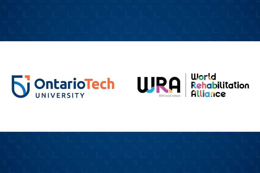 logos of Ontario Tech University and the World Rehabilitation Alliance