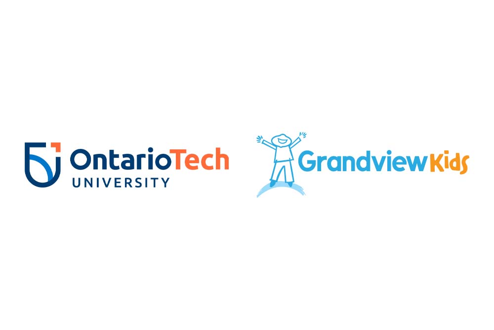 Ontario Tech University and Grandview Kids logos
