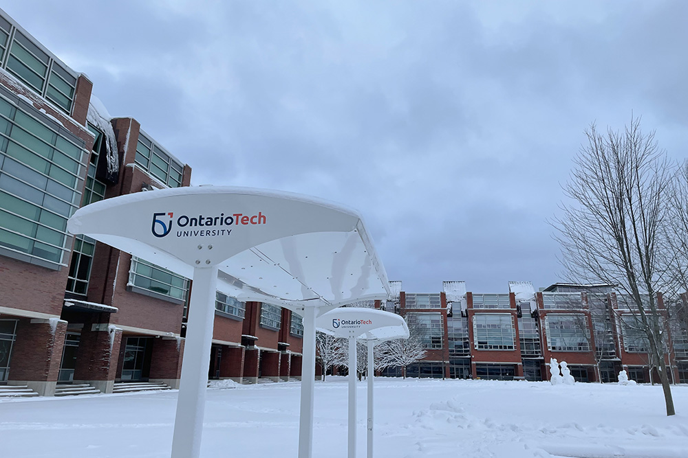 Ontario Tech University winter image