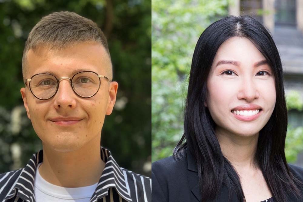 Dr. Juuso Nieminen (left) and Dr. Jessica Wong are Ontario Tech University's latest recipients of Banting Postdoctoral Fellowships.