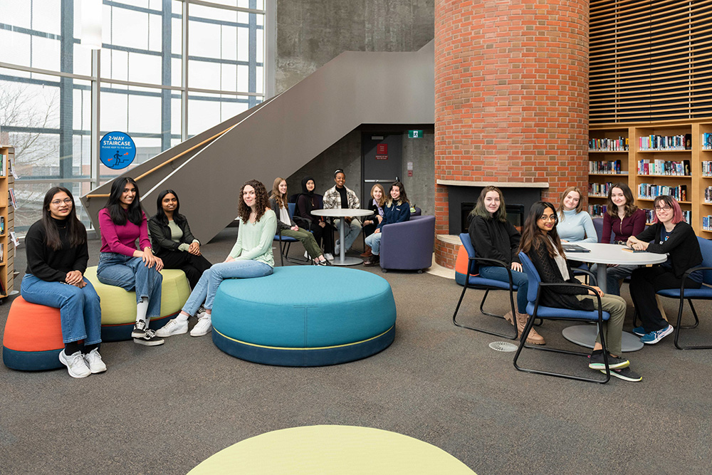 image of Ontario Tech Women for STEM program members.