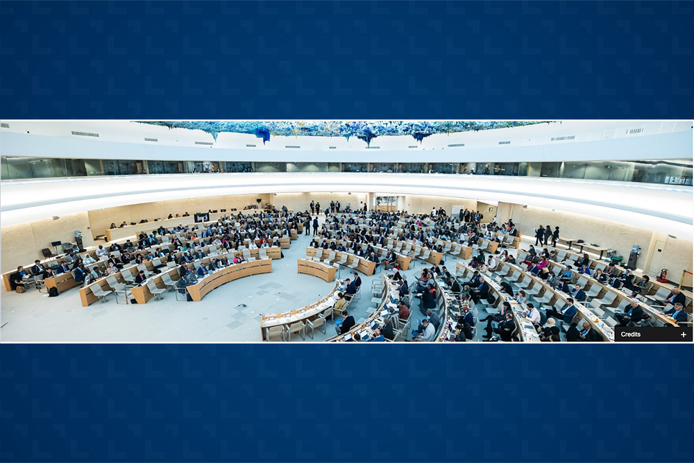 image of the WHO formally adopting resolution to ‘strengthen rehabilitation in health systems globally’, at the World Health Assembly in Geneva, Switzerland on May 27, 2023. 