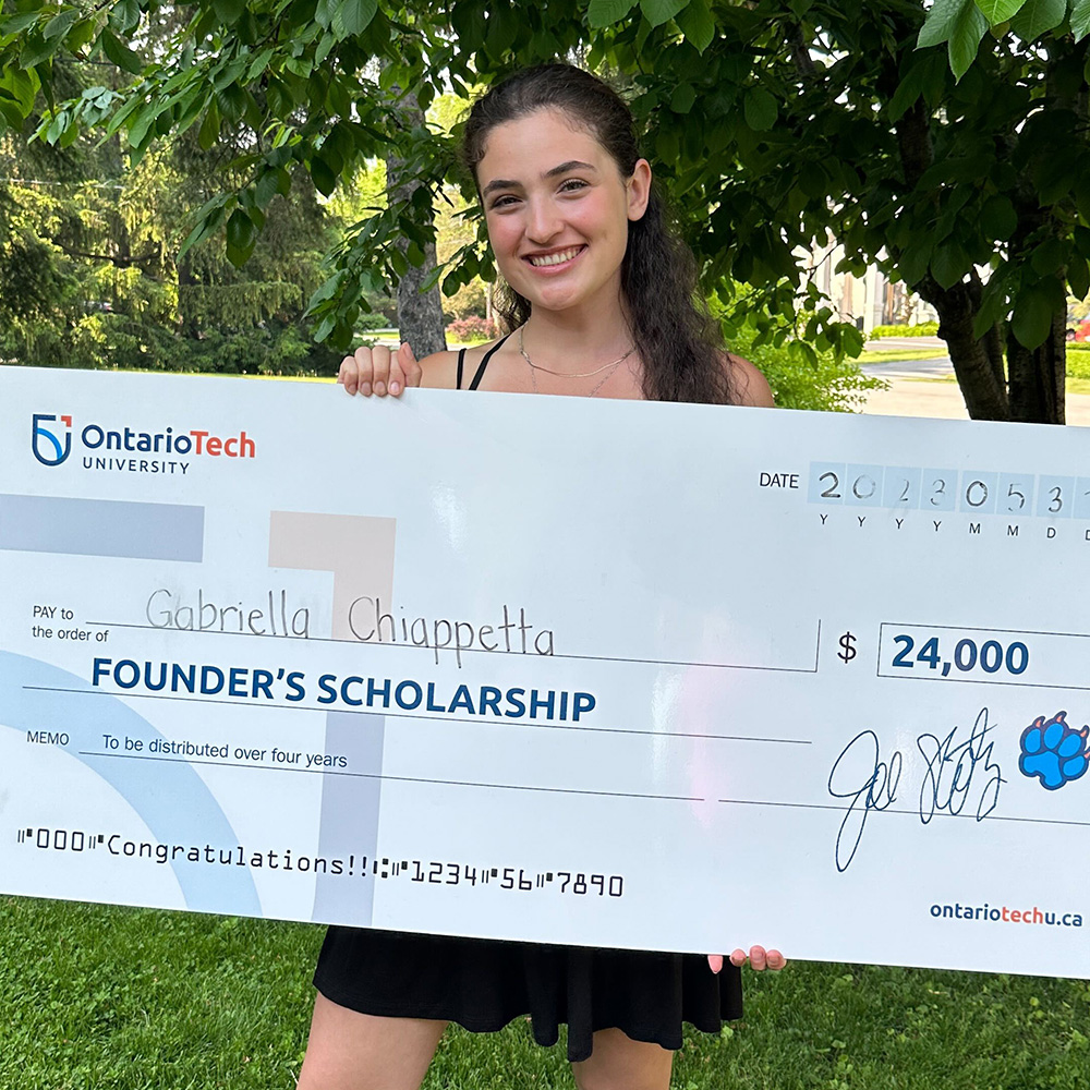 Gabriella Chiappetta, Founder's Scholarship (Mechanical Engineering and Co-op)..