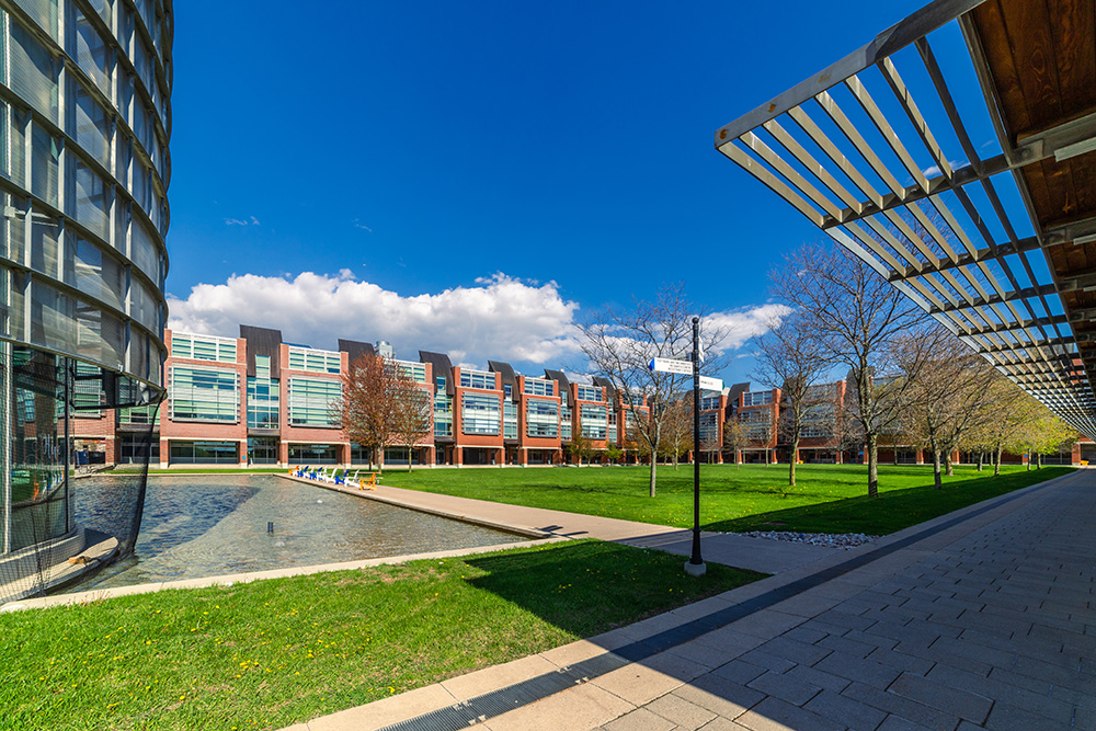 image of Polonsky Commons at Ontario Tech's north Oshawa campus location.