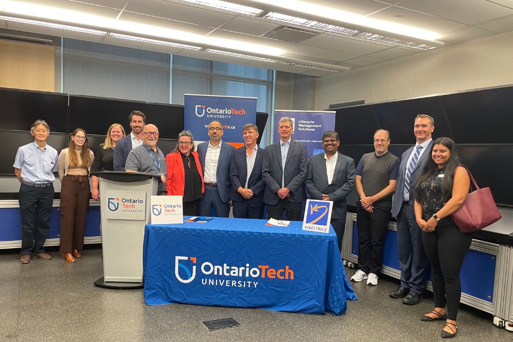 Kinectrics Inc. and Ontario Tech University sign Memorandum of Understanding (August 10, 2023).