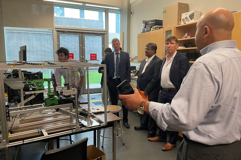 Touring the Smart Energy Systems Laboratory in Ontario Tech's Energy Research Centre.