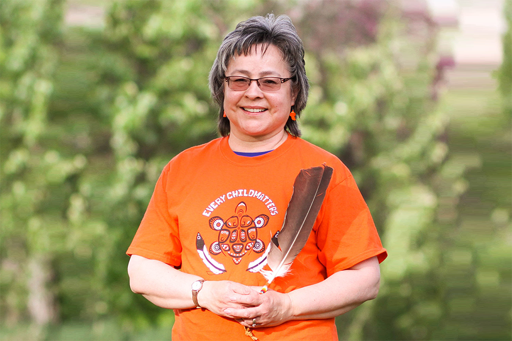 Phyllis (Jack) Webstad, founder of Orange Shirt Day.