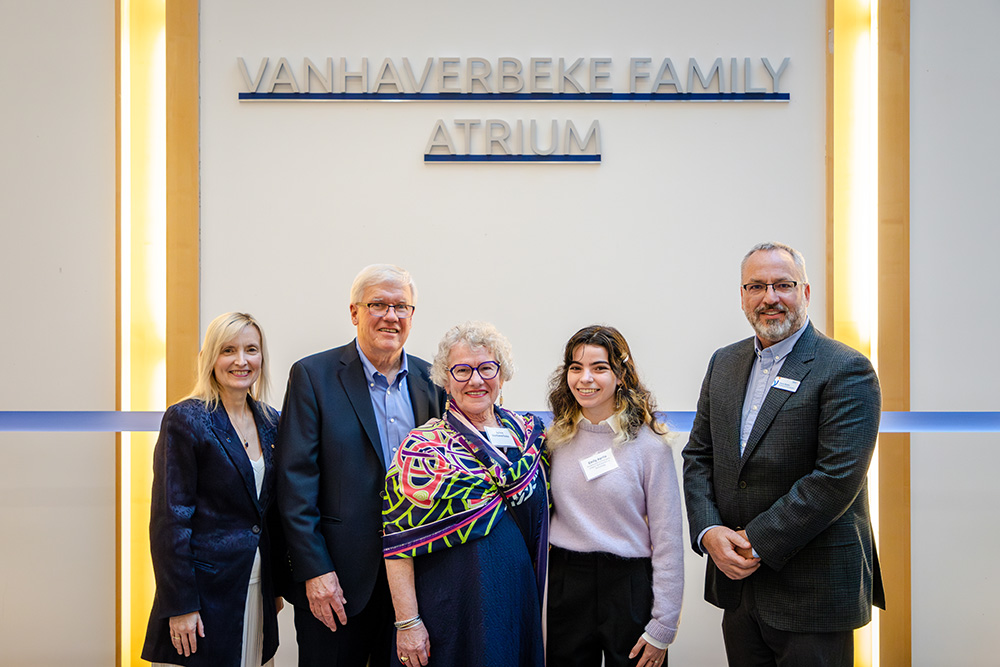 Vanhaverbeke Family Atrium naming ceremony at Ontario Tech University (October 26, 2023).