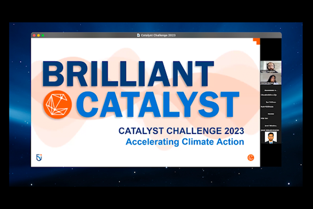Image of graphic for the 2023 Ontario Tech University Brilliant Catalyst Challenge.