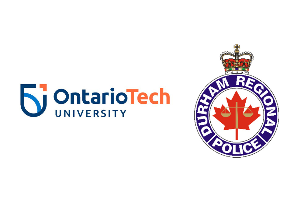 logos of Ontario Tech University and Durham Regional Police Service