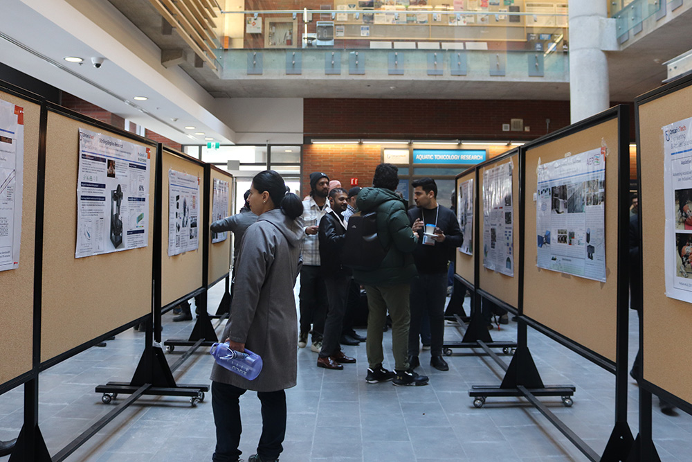 A poster session highlighted student research.