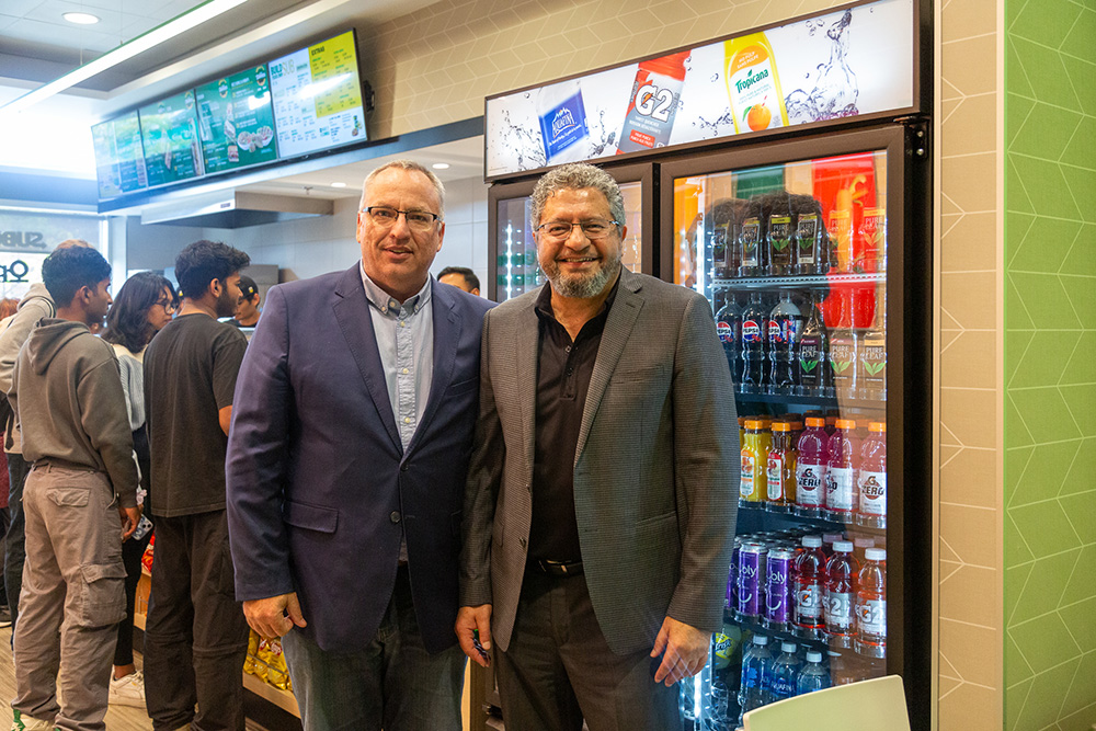 Dr. Steven Murphy, President and Vice-Chancellor, Ontario Tech University and Subway owner, Magdi Eltayeb