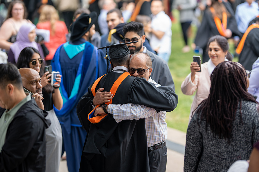 Spring Convocation on Polonsky Commons at Ontario Tech University's north Oshawa campus.