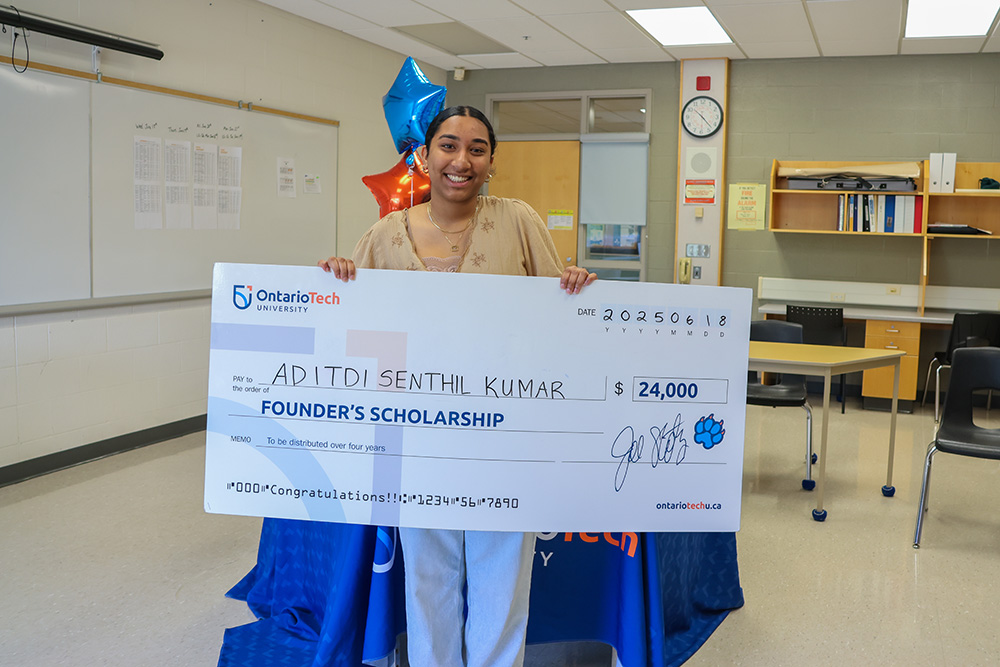 Aditdi Senthil Kumar (Criminology and Justice), Founder's Scholarship.