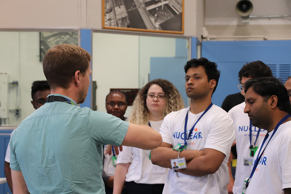 Ontario Tech University graduate students tour CNL’s Chalk River, Ontario facility, during CNL’s 2025 Immersive Experience Week program. (August 2025)  