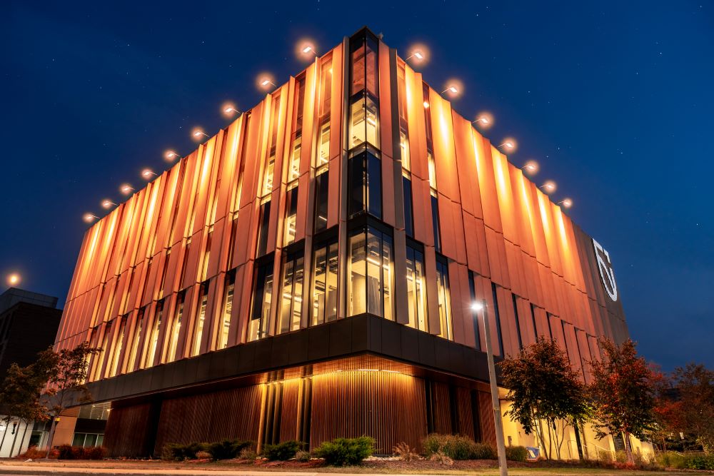 The exteriors of Shawenjigewining Hall and Bordessa Hall will be illuminated orange during the evenings of September 29 and 30. 
