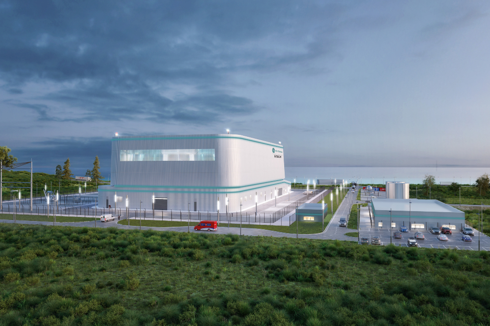 Concept image of a GE Vernova Hitachi BWRX-300 small modular reactor, the nuclear technology to be used in Ontario Power Generation’s new project adjacent to the existing Darlington nuclear plant (image courtesy: GE Vernova Hitachi Nuclear Energy).