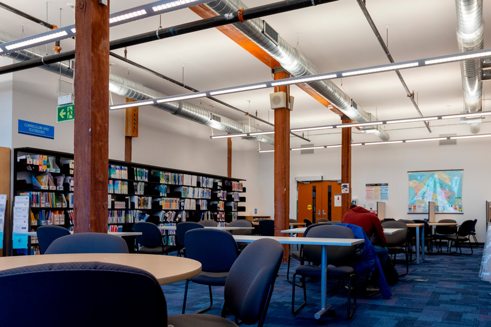 Social Science, Humanities and Education Library at Ontario Tech University's downtown Oshawa campus.