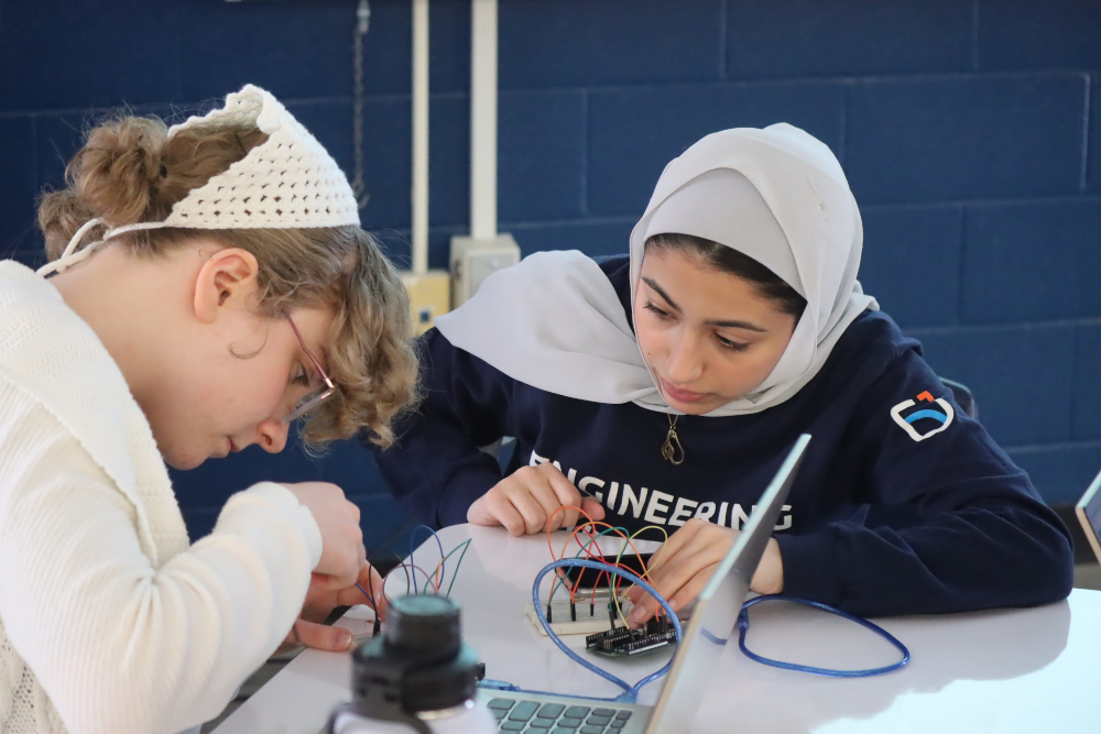 Participants in one of Ontario Tech University's STEM-focused Engineering Outreach learning programs.