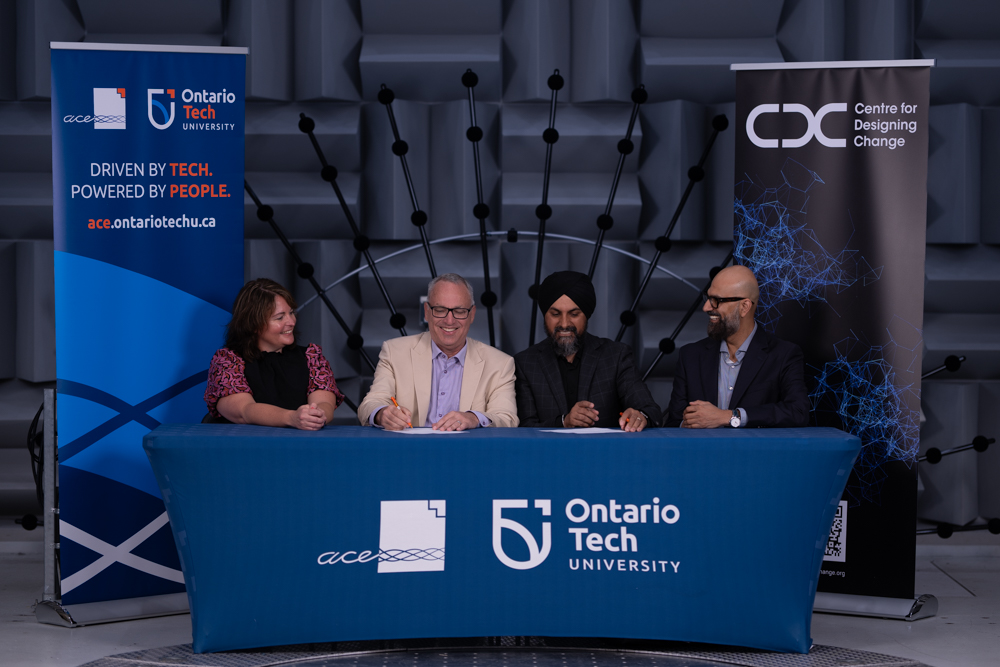 Ontario Tech University and Centre for Designing Change sign an agreement launching PACE Ontario.